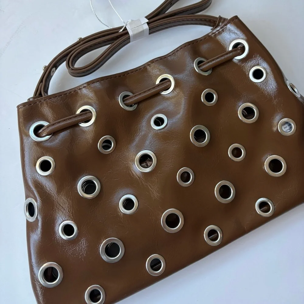 NWT Anthropologie Melie Bianco Paloma Studded Satchel - Picture 10 of 16